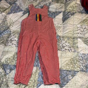 The Bailey Boys Size 4T Reversible Corduroy Christmas Plaid School Overalls